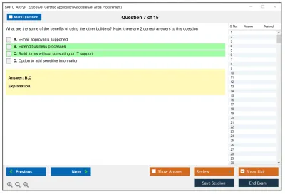 SAP C_ARP2P_2208 SAP Certified Application AssociateSAP Ariba Procurement Practice test exam simulator test engine exam Prep practice test questions answers Image 7