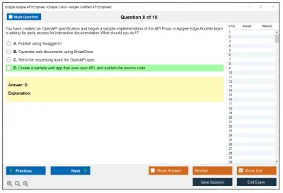 Google Apigee-API-Engineer Google Cloud - Apigee Certified API Engineer Practice test exam simulator test engine exam Prep practice test questions answers Image 8