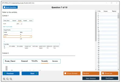 HP HPE6-A70 Aruba Certified Mobility Associate Exam Practice test exam simulator test engine exam Prep practice test questions answers Image 7