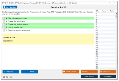 SAP C_TS450_2021 SAP Certified Application AssociateSAP S/4HANA Sourcing and ProcurementUpskilling for ERP Experts Practice test exam simulator test engine exam Prep practice test questions answers Image 1