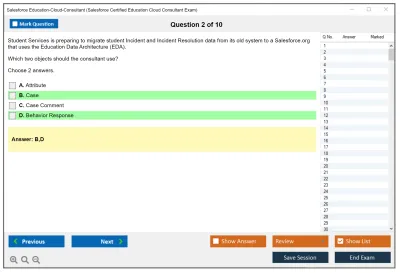 Salesforce Education-Cloud-Consultant Salesforce Certified Education Cloud Consultant Practice test exam simulator test engine exam Prep practice test questions answers Image 2