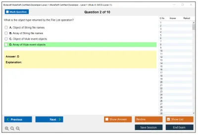 Mulesoft MuleSoft-Certified-Developer-Level-1 MuleSoft Certified Developer - Level 1 (Mule 4) Practice test exam simulator test engine exam Prep practice test questions answers Image 2