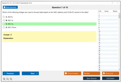 Huawei H31-311_V2.5 HCIA-Transmission V2.5 Practice test exam simulator test engine exam Prep practice test questions answers Image 7