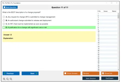 ITIL ITILFND ITIL – Foundation (v4) Practice test exam simulator test engine exam Prep practice test questions answers Image 11