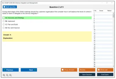 Exin SIAMF EXIN BCS Service Integration and Management Practice test exam simulator test engine exam Prep practice test questions answers Image 2