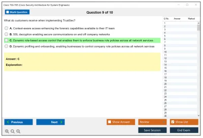 Cisco 700-765 Cisco Security Architecture for System Engineers Practice test exam simulator test engine exam Prep practice test questions answers Image 9