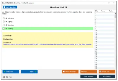 Splunk SPLK-3003 Splunk Core Certified Consultant Practice test exam simulator test engine exam Prep practice test questions answers Image 10