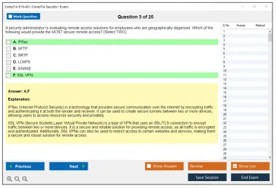 CompTIA SY0-601 CompTIA Security+ Exam 2023 Practice test exam simulator test engine exam Prep practice test questions answers Image 5