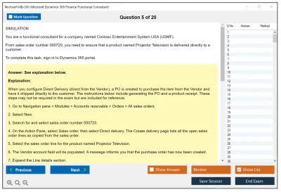 Microsoft MB-330 Microsoft Dynamics 365 Supply Chain Management Practice test exam simulator test engine exam Prep practice test questions answers Image 5