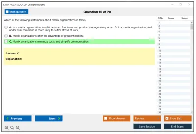 IIA IIA-ACCA ACCA CIA Challenge Exam Practice test exam simulator test engine exam Prep practice test questions answers Image 10