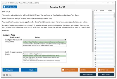 Microsoft 70-339 Managing Microsoft SharePoint Server 2016 Practice test exam simulator test engine exam Prep practice test questions answers Image 3