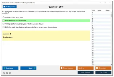 WorldatWork T1-GR1 Total Rewards Management Exam Practice test exam simulator test engine exam Prep practice test questions answers Image 1