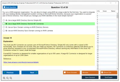Amazon AWS AWS-DevOps-Engineer-Professional-DOP-C01 AWS DevOps Engineer Professional (DOP-C01) Practice test exam simulator test engine exam Prep practice test questions answers Image 12
