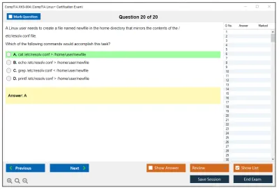 CompTIA XK0-004 CompTIA Linux+ Certification Exam Practice test exam simulator test engine exam Prep practice test questions answers Image 20