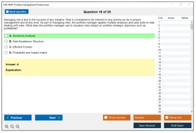 PMI PfMP Portfolio Management Professional (PfMP) Practice test exam simulator test engine exam Prep practice test questions answers Image 18