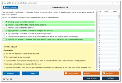 Oracle 1z0-821 Oracle Solaris 11 System Administration Practice test exam simulator test engine exam Prep practice test questions answers Image 6