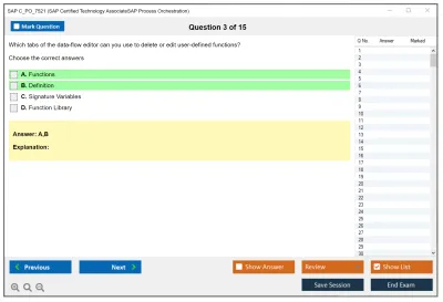 SAP C_PO_7521 SAP Certified Technology AssociateSAP Process Orchestration Practice test exam simulator test engine exam Prep practice test questions answers Image 3