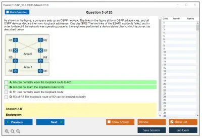 Huawei H12-891_V1.0 HCIE-Datacom V1.0 Practice test exam simulator test engine exam Prep practice test questions answers Image 3