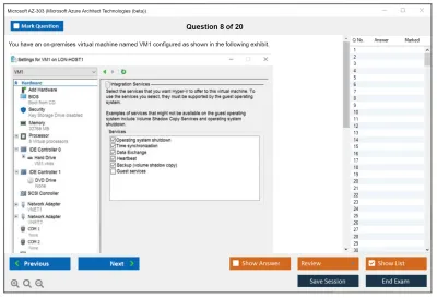 Microsoft AZ-303 Microsoft Azure Architect Technologies  Practice test exam simulator test engine exam Prep practice test questions answers Image 8