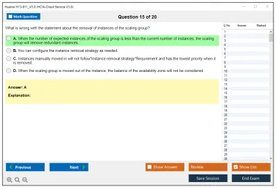 Huawei H13-811_V3.0 HCIA-Cloud Service V3.0 Practice test exam simulator test engine exam Prep practice test questions answers Image 15