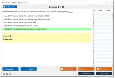 The Open Group OG0-091 TOGAF 9 Part 1 Practice test exam simulator test engine exam Prep practice test questions answers Image 2