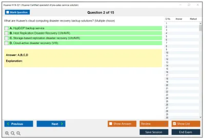 Huawei H19-321 Huawei Certified Pre-sales Specialist - Service Solution Practice test exam simulator test engine exam Prep practice test questions answers Image 2