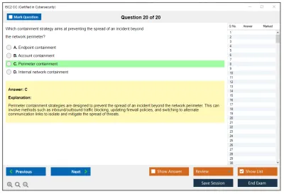 ISC2 CC Certified in Cybersecurity Practice test exam simulator test engine exam Prep practice test questions answers Image 20