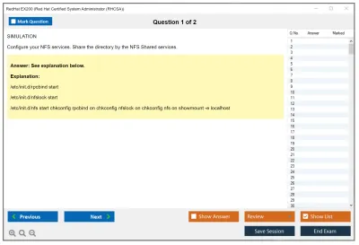 RedHat EX200 Red Hat Certified System Administrator - RHCSA (8.2) Practice test exam simulator test engine exam Prep practice test questions answers Image 1