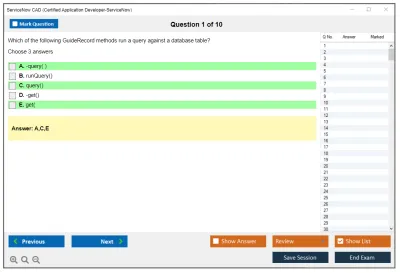 ServiceNow CAD Certified Application Developer - ServiceNow Practice test exam simulator test engine exam Prep practice test questions answers Image 1