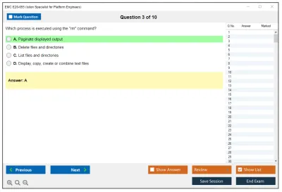 EMC E20-655 Isilon Specialist for Platform Engineers Practice test exam simulator test engine exam Prep practice test questions answers Image 3
