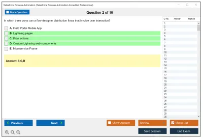 Salesforce Process-Automation Salesforce Process Automation Accredited Professional Practice test exam simulator test engine exam Prep practice test questions answers Image 2