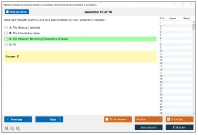 Sitecore Sitecore-Experience-Solution-9-Developer Sitecore Experience Solution 9 Developer Exam Practice test exam simulator test engine exam Prep practice test questions answers Image 10