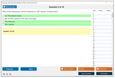 Symantec 250-430 Administration of Blue Coat ProxySG 6.6 Practice test exam simulator test engine exam Prep practice test questions answers Image 5