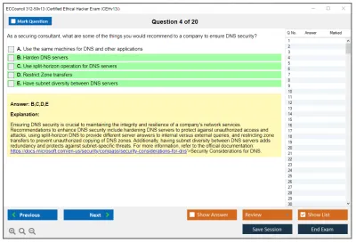 ECCouncil 312-50v13 Certified Ethical Hacker Exam (CEHv13) Practice test exam simulator test engine exam Prep practice test questions answers Image 4