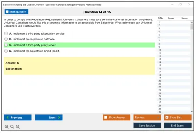 Salesforce Sharing-and-Visibility-Architect Salesforce Certified Sharing and Visibility Architect Practice test exam simulator test engine exam Prep practice test questions answers Image 14