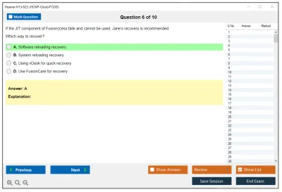 Huawei H13-523 HCNP-Cloud-FCDS Practice test exam simulator test engine exam Prep practice test questions answers Image 6