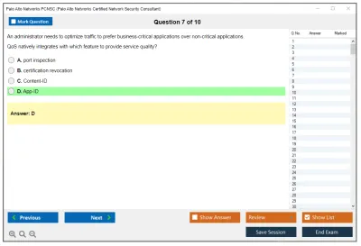 Palo Alto Networks PCNSC Palo Alto Networks Certified Network Security Consultant Practice test exam simulator test engine exam Prep practice test questions answers Image 7