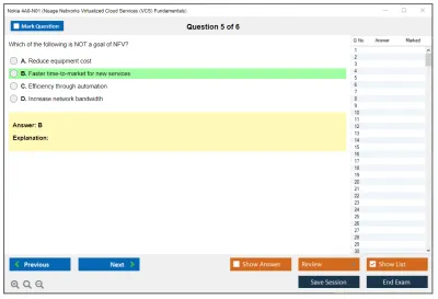 Nokia 4A0-N01 Nuage Networks Virtualized Cloud Services (VCS) Fundamentals Practice test exam simulator test engine exam Prep practice test questions answers Image 5