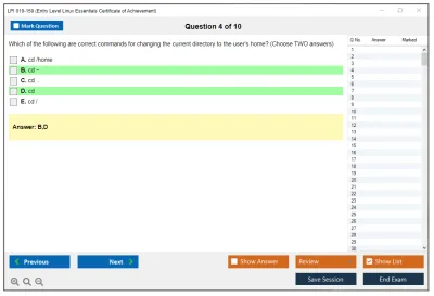 LPI 010-150 Linux Essentials Certificate Exam, version 1.5 Practice test exam simulator test engine exam Prep practice test questions answers Image 4