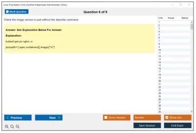 Linux Foundation CKA Certified Kubernetes Administrator (CKA) Program Practice test exam simulator test engine exam Prep practice test questions answers Image 6