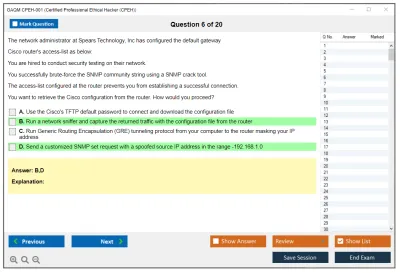 GAQM CPEH-001 Certified Professional Ethical Hacker (CPEH) Practice test exam simulator test engine exam Prep practice test questions answers Image 6