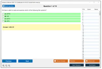 Guidance Software GD0-110 Certification Exam for EnCE Outside North America Practice test exam simulator test engine exam Prep practice test questions answers Image 1