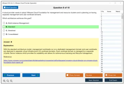 VMware 5V0-32.21 VMware Cloud Provider Specialist Practice test exam simulator test engine exam Prep practice test questions answers Image 8