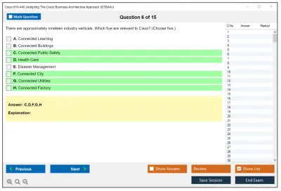 Cisco 810-440 Adopting The Cisco Business Architecture Approach (DTBAA) Practice test exam simulator test engine exam Prep practice test questions answers Image 6