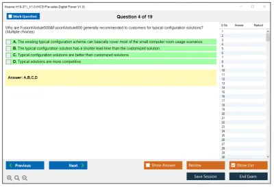 Huawei H19-371_V1.0 HCS-Pre-sales-Digital Power V1.0 Practice test exam simulator test engine exam Prep practice test questions answers Image 4