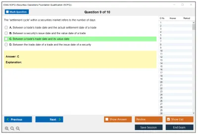 ICMA SOFQ Securities Operations Foundation Qualification (SOFQ) Practice test exam simulator test engine exam Prep practice test questions answers Image 9