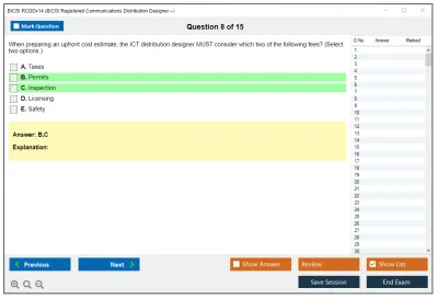 BICSI RCDDv14 BICSI Registered Communications Distribution Designer – RCDDv14 Practice test exam simulator test engine exam Prep practice test questions answers Image 8