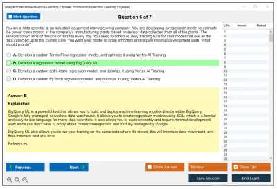 Google Professional-Machine-Learning-Engineer Google Professional Machine Learning Engineer Practice test exam simulator test engine exam Prep practice test questions answers Image 6