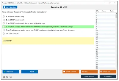 Riverbed 299-01 Riverbed Certified Solutions Professional - Network Performance Management Practice test exam simulator test engine exam Prep practice test questions answers Image 12
