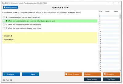 Exin EX0-105 Information Security Foundation based on ISO/IEC 27002 Practice test exam simulator test engine exam Prep practice test questions answers Image 1